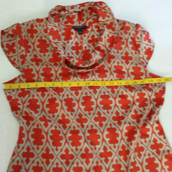 Banana Republic Petite Geometric Print Blouse PL - Picture 6 of 10